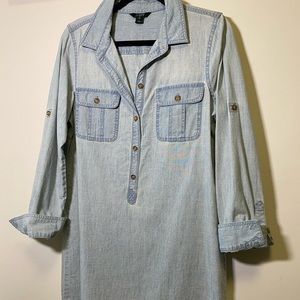 J. Crew Chambray Shirtdress Size Medium